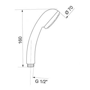 Wirquin Douchette EQUO 1 jet Pro 60721270