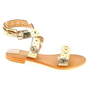 Les Trop&eacute;ziennes par M. Belarbi HARNYA, Sandale Femme, Or, 39 EU