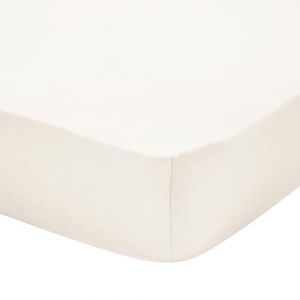Essix Drap Housse uni en Flanelle de Coton, Frisson, 140 x 190 cm