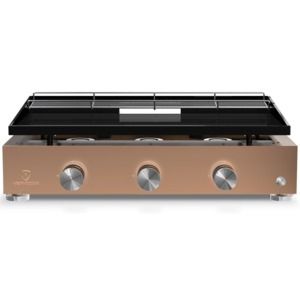 Image de Verycook Simplicity - Plancha gaz acier &eacute;maill&eacute; 3 feux