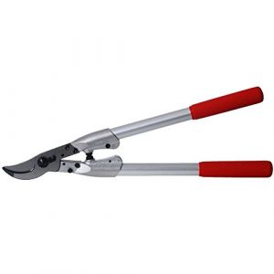 Felco 210A-50 Zweihand-Baum, Reb-und Gartenschere, L&auml;nge 50 cm-ZIEHENDER Schneidkopf S&eacute;cateur &agrave; Deux Mains avec Coupe, Argent/Rouge