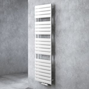 Doporro - Radiateur de Salle de Bain S&egrave;che-Serviette 180x50cm Radiateur &agrave; Eau Chaude Vertical Blanc S&egrave;che-serviettes de Salle de Bains fh
