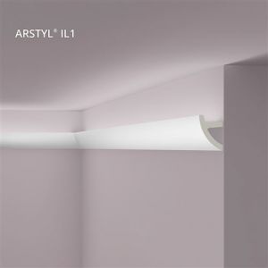 NMC Sex Toys Corniche IL1 ARSTYL Noel Marquet Moulure décorative Corniche de plafond Éclairage indirect design moderne blanc 2 m