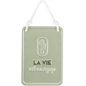 United Labels Plaque décorative verte à suspendre en relief