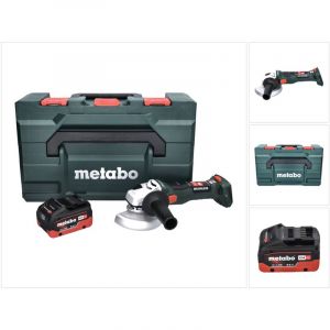 Metabo W 18 LT BL 11-125 Meuleuse d'angle sans fil 18 V 125 mm brushless + 1x Batterie 8,0 Ah + X - sans chargeur