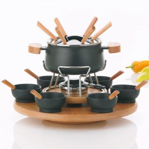 Kela 61201 - Fondue carrousel Natura (23 pièces) 6 personnes