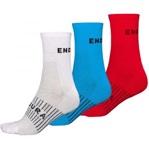 Image de Endura Lot de 3 paires de chaussettes coolmax blanc 42 1 2 47