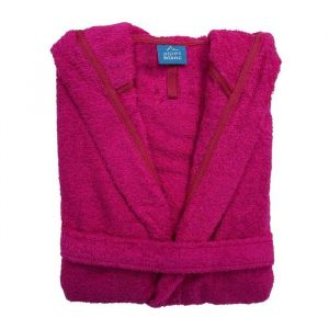 Image de Peignoir à capuche 100% coton - Couleurs Peignoirs - Framboise-Fuschia, Taille - XXL