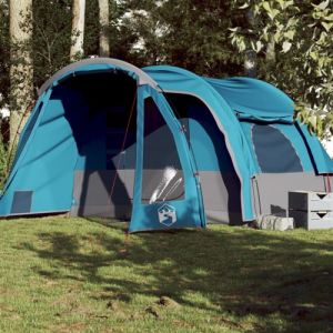VidaXL Tente familiale 6 personnes bleu imperméable