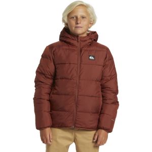 Quiksilver Scaly Reversible - Veste à capuche isolante et réversible pour Garçon 8-16 ans Marron - Taille 16