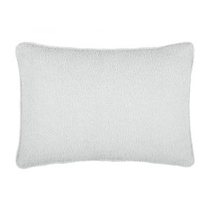 Coussin Paddou Écru – 40 x 60 cm – Effet bouclette