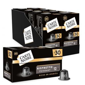 Carte Noire Capsules de Caf&eacute; Ristretto Compatibles Nespresso - Caf&eacute; Arabica - Lot de 30 x 8 Capsules Aluminium - Fabriqu&eacute; en France (240 capsules)