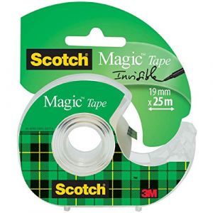 Scotch Ruban adhésif magic 810, invisible, en devidoir 19mm x 7,5 m 11219