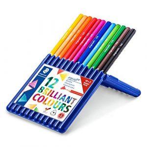 Staedtler Crayon de couleur triangulaire ergosoft, set 10+2