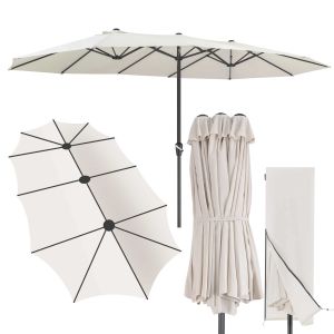 Parasol Kingsleeve crème ø48mm hydrofuge protection UV 50+