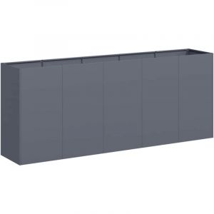 VidaXL Jardini&egrave;re anthracite 200x40x80 cm acier lamin&eacute; &agrave; froid
