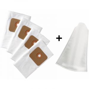 Tectool Berg Sacs filtrants et jeu de filtres humides pour aspirateurs Humides-Secs NTS 20 & NTS 25 - 4 SACS FILTRANTS &Oslash; 65MM + 1 FILTRE HUMIDE