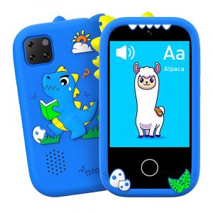 Dam T&eacute;l&eacute;phone pour enfants avec 18 jeux et apprentissage en anglais.