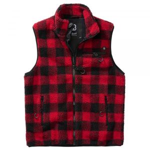Brandit Gilet Teddy XXL Red / Black