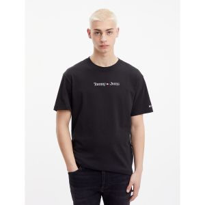 Tommy Jeans T-shirt col rond Classic Linear Bleu Marine - Taille L;M;S;XL;XS;2XL