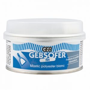 Geb Mastic sofer polyester fin 150mL - blanc - Mastic maçonnerie