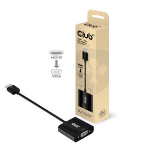 Image de Club 3D Adaptateur HDMI 1.4 vers VGA (avec Audio) St/B