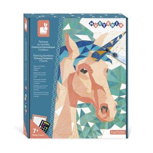 Image de Janod Mysterix - peinture au numéro créatures fantastiques - kit créatif enfant - apprentissage motricité fine et concentratio