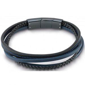 Image de Guess Bracelet Bijoux UMB28039 - HM bleu multi liens cuir Homme