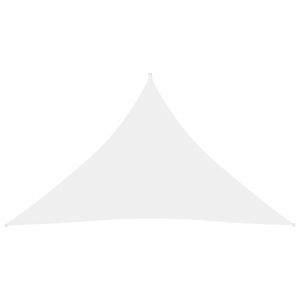 VidaXL Voile de parasol Tissu Oxford triangulaire 4x4x5,8 m Blanc