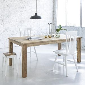 Image de Bois Dessus Bois Dessous Table en bois de teck recyclé 6 à 8 couverts