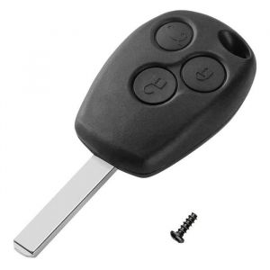 OcioDual Coque de Clé à 3 Boutons Compatible avec Clio, Kangoo, Modus, Twingo, Trafic Master