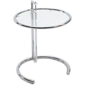 Table Adjustable L1027 Acier Acier Verre, Acier inoxydable, Metal Acier