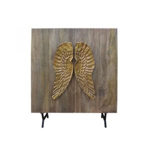 Fijalo - buffet mango 100X50X120 ailes or mango Matériau Couleur multicolore Famille buffets et meubles tv Détails