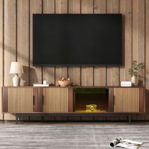Dessertes de cuisine 140x45x90,5cm avec table pliante, tiroirs, buffet, meuble de cuisine, desserte, mdf, beige, 2 tiroirs 4 portes