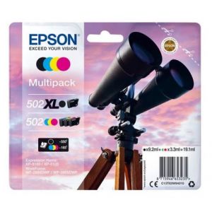 Image de Epson D'origine WorkForce WF-2865 DWF cartouche d'encre (502XL/502 / C 13 T 02W94010) multicolor multipack (pack de 4), contenu: 9,2ml + 3x3,3ml