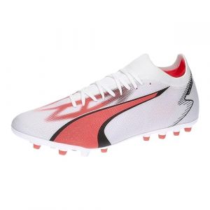 Puma Ultra Match Mg Breakthrough - Blanc/noir/fire Orchid - ['Herbe Naturelle (Fg)', 'Herbe Synth&eacute;tique (Ag)'], pointure ['44 - ['Blanc'] - Taille ['44