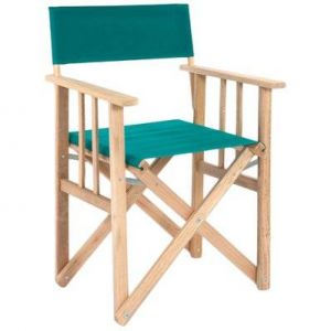 Fauteuil pliable r&eacute;alisateur en eucalyptus vert