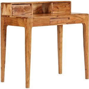 VidaXL Bureau avec tiroirs Bois massif 88 x 50 x 90 cm