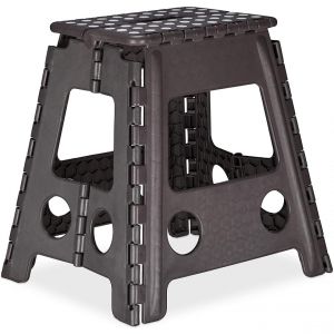 Tabouret pliable transportable XL 120 kg noir 13_0002801
