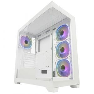 LC-Power LC-715W-ON unité centrale Midi Tower Blanc