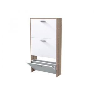 CATAVANA - Meuble de Rangement a Chaussure 18 Paires - Armoire Etagere Grande Capacité pour Entree Couloir - L60xP24xH113 cm
