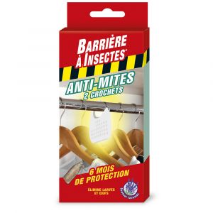 Barrière à Insectes Anti mites des vêtements étui de 2 crochets marque