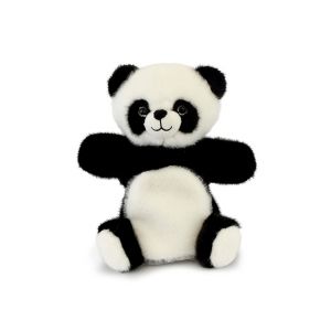 Histoire d'ours Marionnette Doudou Peluche Panda 24 cm – Collection Podcoll – Doudou Tactile à Animer pour Bébé – Peluche Interactive Douce – Idée Cadeau Naissance à Collectionner – HO3372