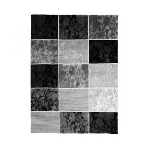 Image de SUBWAY CUBE Tapis de salon en polypropylène 240 x 340 cm Noir