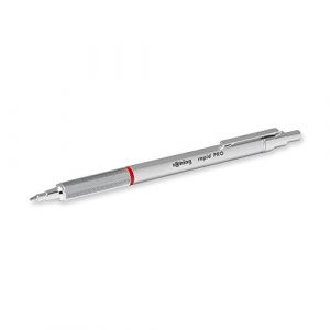Rotring Stylo-bille Rapid PRO, pointe moyenne, argent