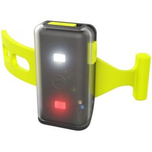 Image de Wowow Clip réfléchissants 2 LED : blanc et rouge - Gris - 2 couleurs : 1 DEL blanc et 1 DEL rouge - USB rechargeable - 2 fonctions