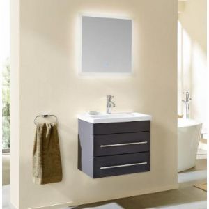 Image de Emotion Mars 600 Slimline avec miroir LED meuble de salle de bain anthracite satiné