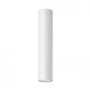 L inaire Center Plafonnier LAGOS acier blanc 1 ampoule