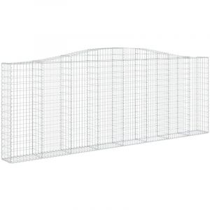 VidaXL Paniers à gabions arqués 5 pcs 400x30x140/160 cm Fer galvanisé