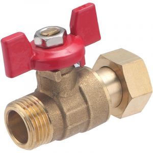 Quick Plomberie Vanne à écrou libre à visser laiton F 15 x 21 pour tube en per